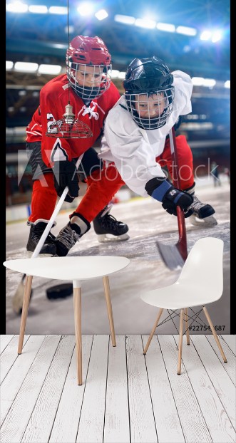 Picture of Ice hockey player in sport action on the ice